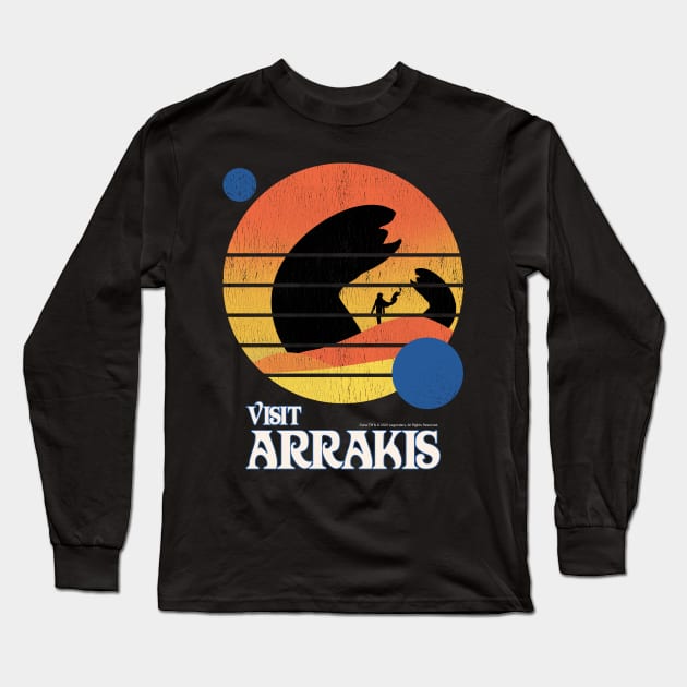 Visit Arrakis Long Sleeve T-Shirt by Dream Artworks